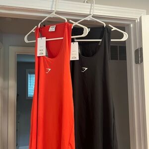 Gymshark Raspberry Red & Black Training Tank (Both Medium with Tags)